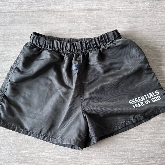 Essentials Fear Of God Youth Running Shorts | 12 | Gray - Picture 1 of 5